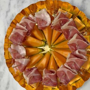 Plateau de melon et jambon cru